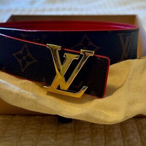 LOUIS VUITTON LV Initiales 30mm Reversible Belt (Size 90cm)
